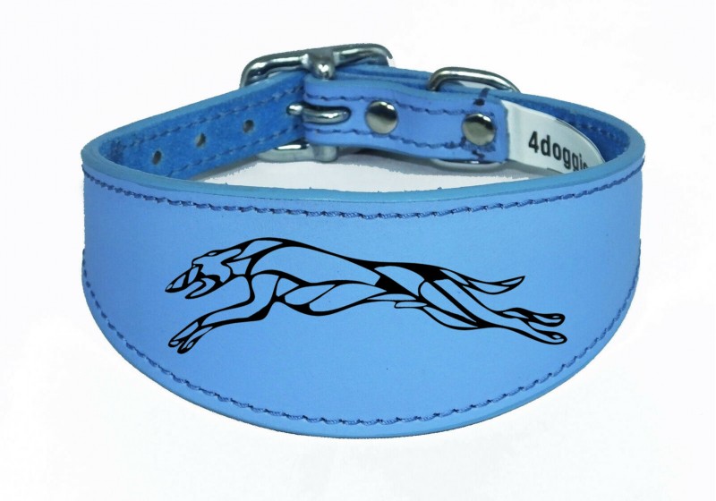 Greyhound Whippet Collar Real Leather Dog Col